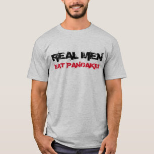 T-shirt "Real Mannen Eat Pancakes"