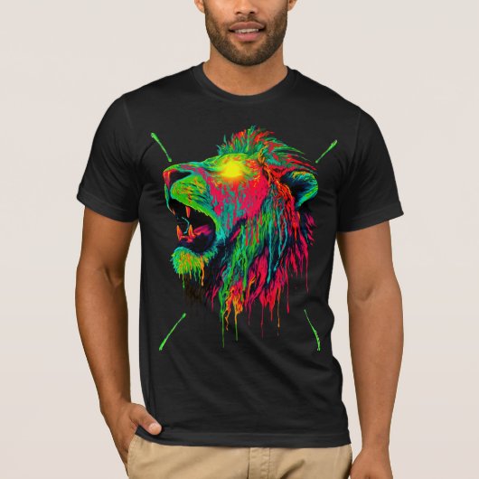 T-shirt Rebel Leeuw  (Voorkant)