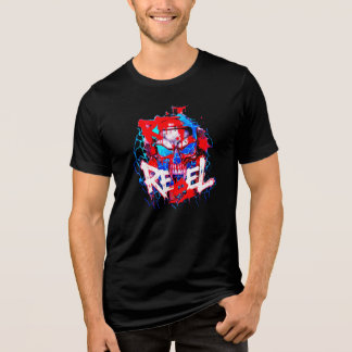 T-Shirt REBEL NEON SKULL - Cyberpunk Graffiti Stra
