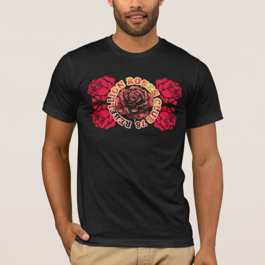 T-Shirt RebellionRosesClub78  (Voorkant)
