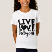 T-Shirt: rechtstreekse liefde volleybalsport T-shirt (Voorkant)