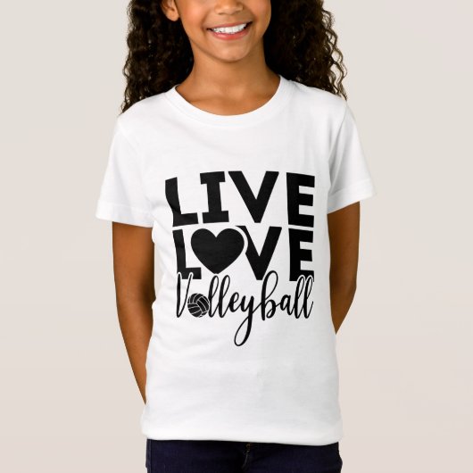T-Shirt: rechtstreekse liefde volleybalsport T-shirt (Voorkant)