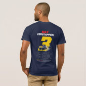 T-Shirt Red Bull Max Verstappen (Achterkant volledig)