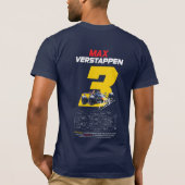 T-Shirt Red Bull Max Verstappen (Achterkant)