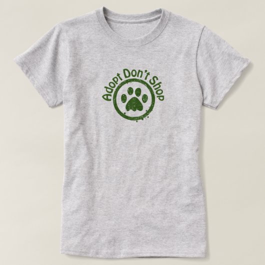 T-Shirt Reddingshond Adoptie ipv Kopen (Design voorkant)