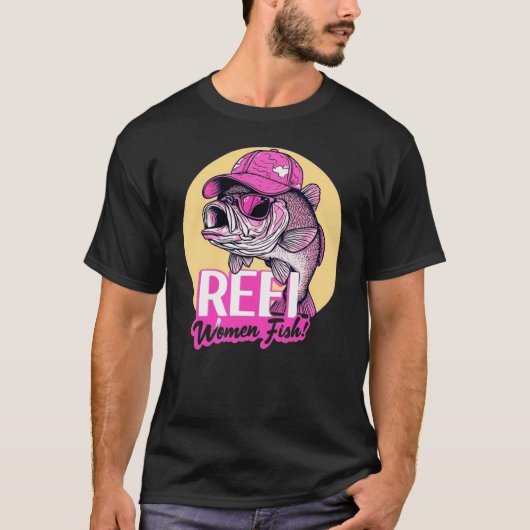 T-SHIRT REEL VROUWEN VIS NIEUWE MODE DESIGNER T-SH (Voorkant)