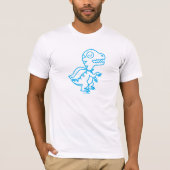T-shirt regenboogrex: Blauw (Voorkant)