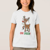 T-Shirt Reindeer With Lights (Voorkant)