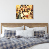 T-SHIRT Restaurant Shenanigans Canvas Afdruk (Insitu (Slaapkamer))