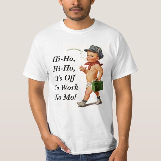 T-shirt Retro Hi-Ho Retirement Gift T-shirt (Voorkant)