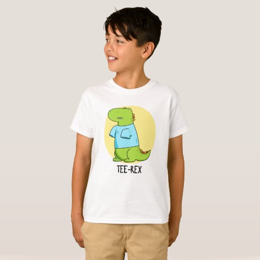T-shirt Rex Funny TShirt TRex Dinosaur Pun (Voorkant volledig)