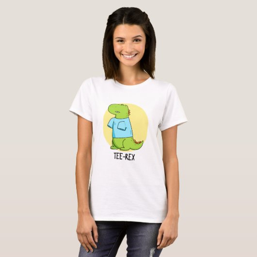 T-shirt Rex Funny TShirt TRex Dinosaur Pun (Voorkant volledig)