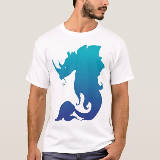 T-shirt Rhino-Stego-Fish (water) (Voorkant)
