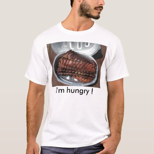 T-Shirt, RIBS, ik heb honger! T-shirt (Voorkant)