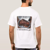 T-shirt, "RIBS, is het al etenstijd?" T-shirt (Achterkant)