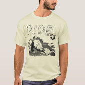 T-shirt "Ride the Wave" (Voorkant)
