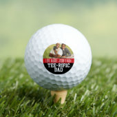T-shirt-Rific Dad Custom Photo Golfballen (Insitu Shirt)