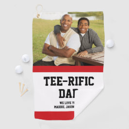 T-shirt-Rific Dad Custom Photo Golfhanddoek
