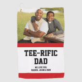 T-shirt-Rific Dad Custom Photo Golfhanddoek (Voorkant)