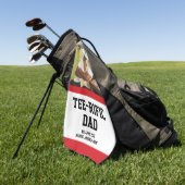 T-shirt-Rific Dad Custom Photo Golfhanddoek (Groen)