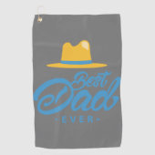 T-shirt-rijke Gift Idea: Beste pappa Golfhanddoek (Voorkant)