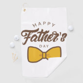 T-shirt-rijke Gift Idea: Happy Vaderdag Golf Towel Golfhanddoek (Insitu)