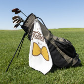 T-shirt-rijke Gift Idea: Happy Vaderdag Golf Towel Golfhanddoek (Groen)
