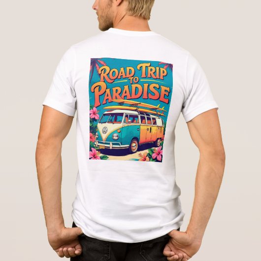 T-shirt roadtrip naar het paradijs (Achterkant)