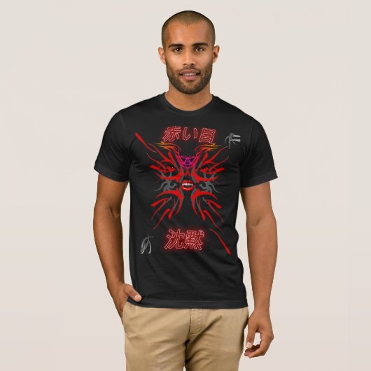 T-shirt rode ogen stilte (Voorkant volledig)