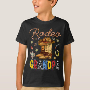 T-shirt Rodeo Opa Western Verjaardag Cowboy