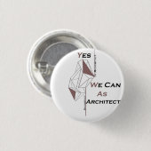 T-shirt Ronde Button 3,2 Cm (Voorkant /achterkant)