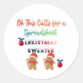 T-Shirt Ronde Sticker (Voorkant)