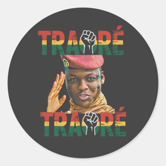 T-shirt Ronde Sticker (Voorkant)