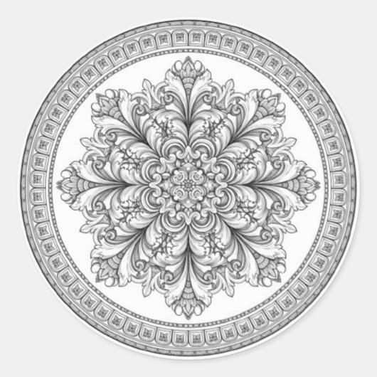 T-Shirt Ronde Sticker (Voorkant)