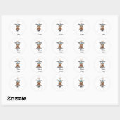 T-shirt Ronde Sticker (Vel)