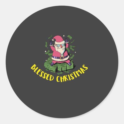 T-Shirt Ronde Sticker (Voorkant)