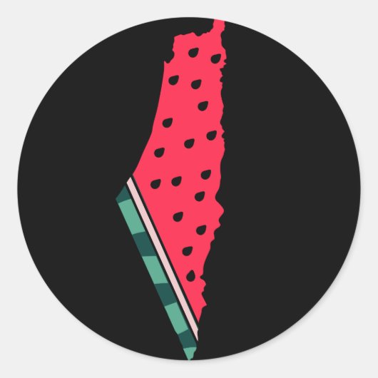 T-shirt Ronde Sticker (Voorkant)