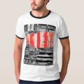T-shirt – Roode Puls Abstract Ontwerp (Voorkant)
