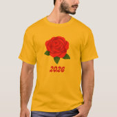 t-shirt rose (Voorkant)