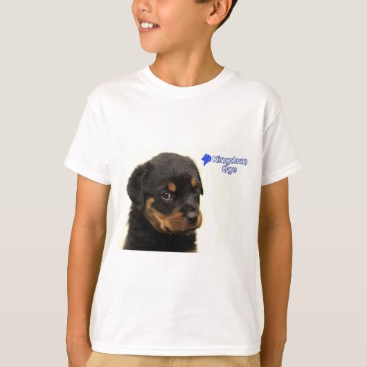 T-shirt, rottweiler, Puppies, Christelijk T-shirt (Voorkant)