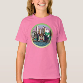 T-Shirt | Round Luna Park - Mauve Sky