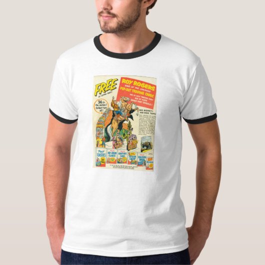 T-Shirt ROY ROGERS 1952 Trading Cards Adverteren (Voorkant)