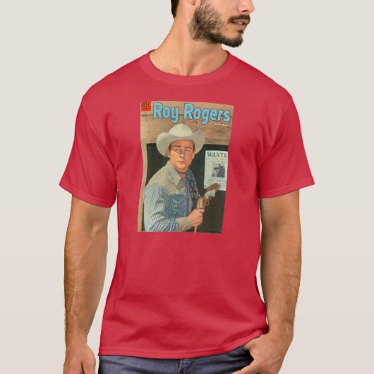 T-Shirt Roy Rogers Cowboy "Gezocht" 1955 (Voorkant)
