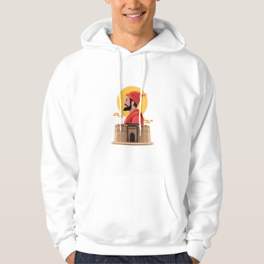 T-shirt, Royal Essence: Chhatrapati Shivaji Mahara Hoodie (Voorkant)