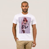 T-SHIRT - Roze zoeker - Bianca Beauchamp (Voorkant volledig)