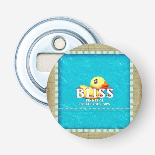 T-SHIRT Rubber Ducky Bliss Button Flesopener (Voorkant)