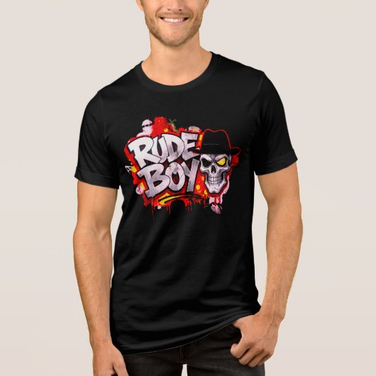 T-Shirt Rude Boy  (Voorkant)