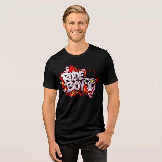 T-Shirt Rude Boy  (Voorkant volledig)