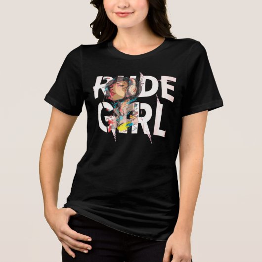 T-Shirt Rude Girl opacity rebellion  (Voorkant)