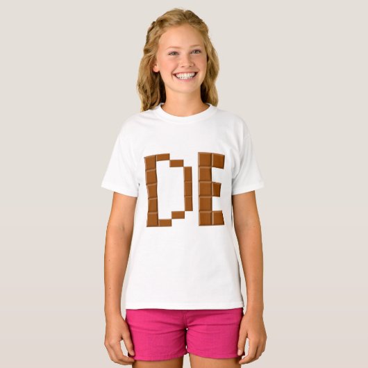 T-shirt Ruffle voor meisjes van CHOCOLAT (Voorkant volledig)